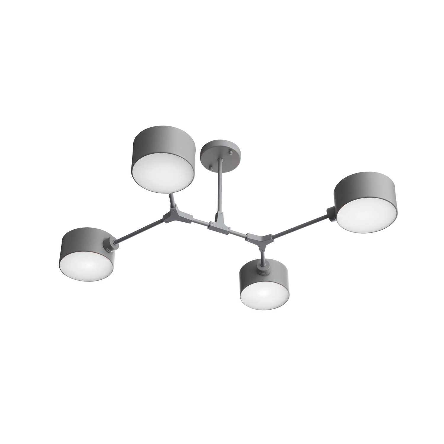 картинка SLE183702-04 Светильник потолочный Серый/Серый E14 4*60W