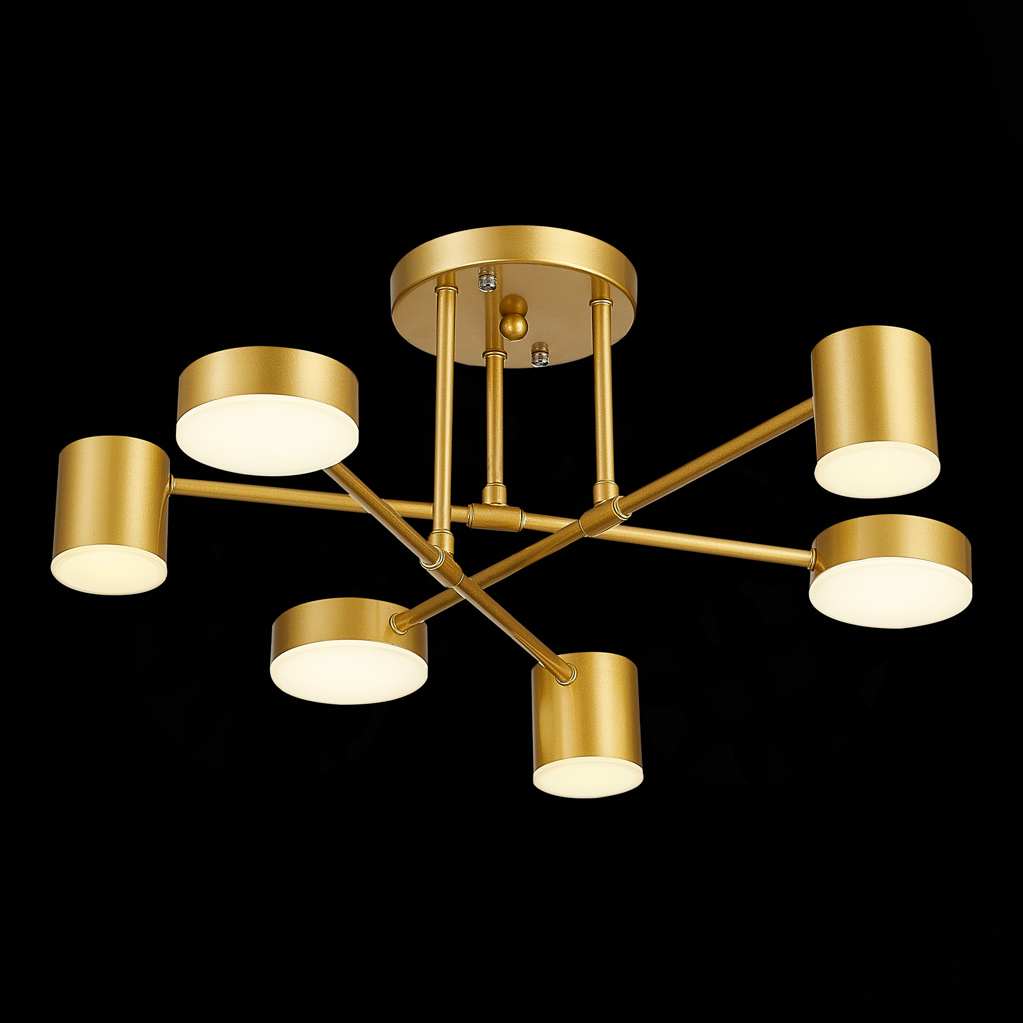 картинка SLE201022-06 Светильник потолочный Золотистый/Золотистый LED 6*7W 4000K