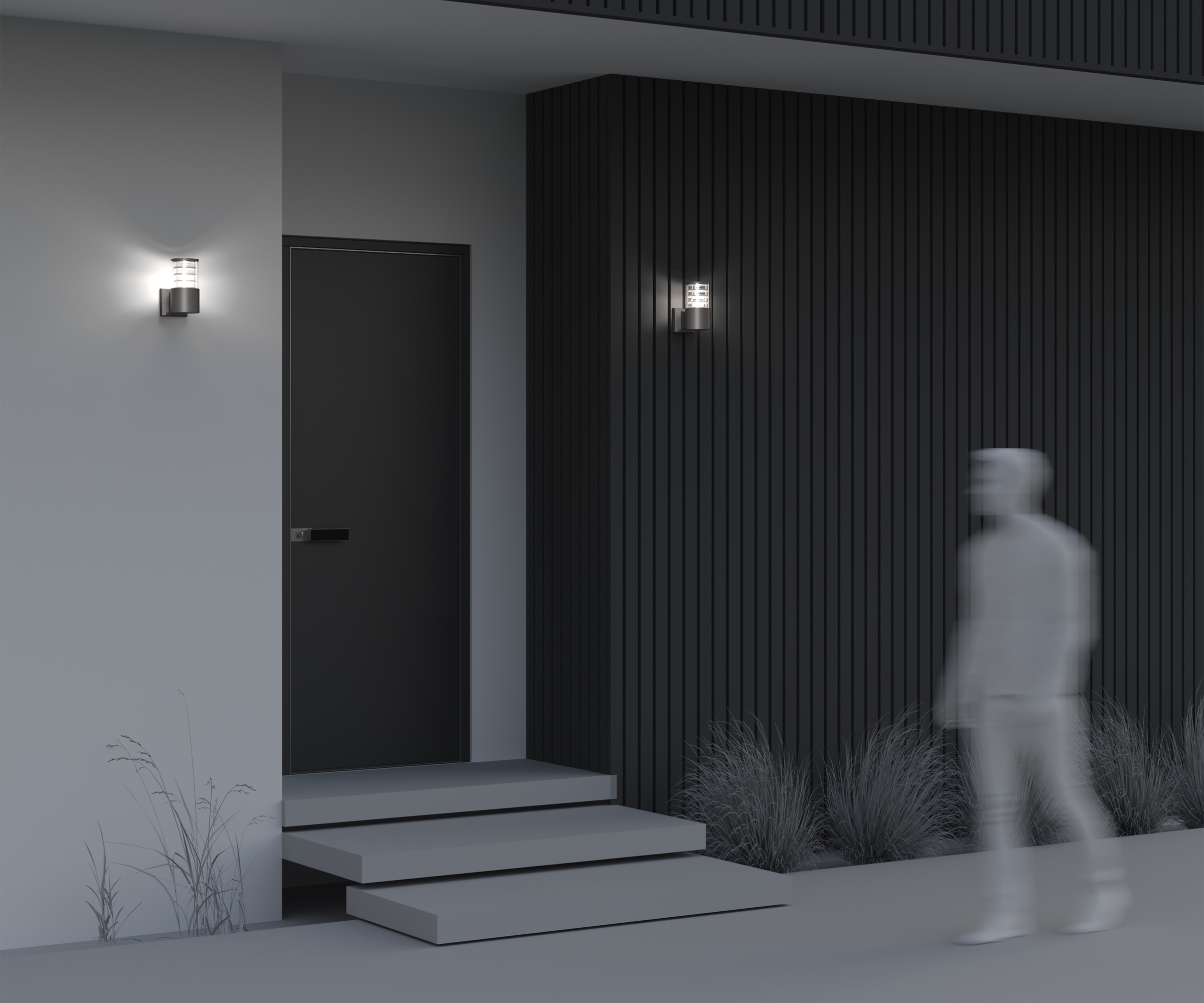 картинка Настенный светильник (бра) Outdoor O576WL-01GR