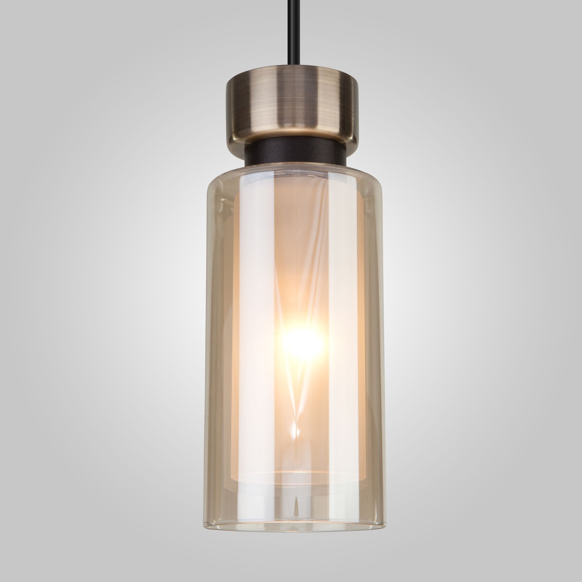 картинка Подвесной светильник со стеклянным плафоном 50115/1 черный