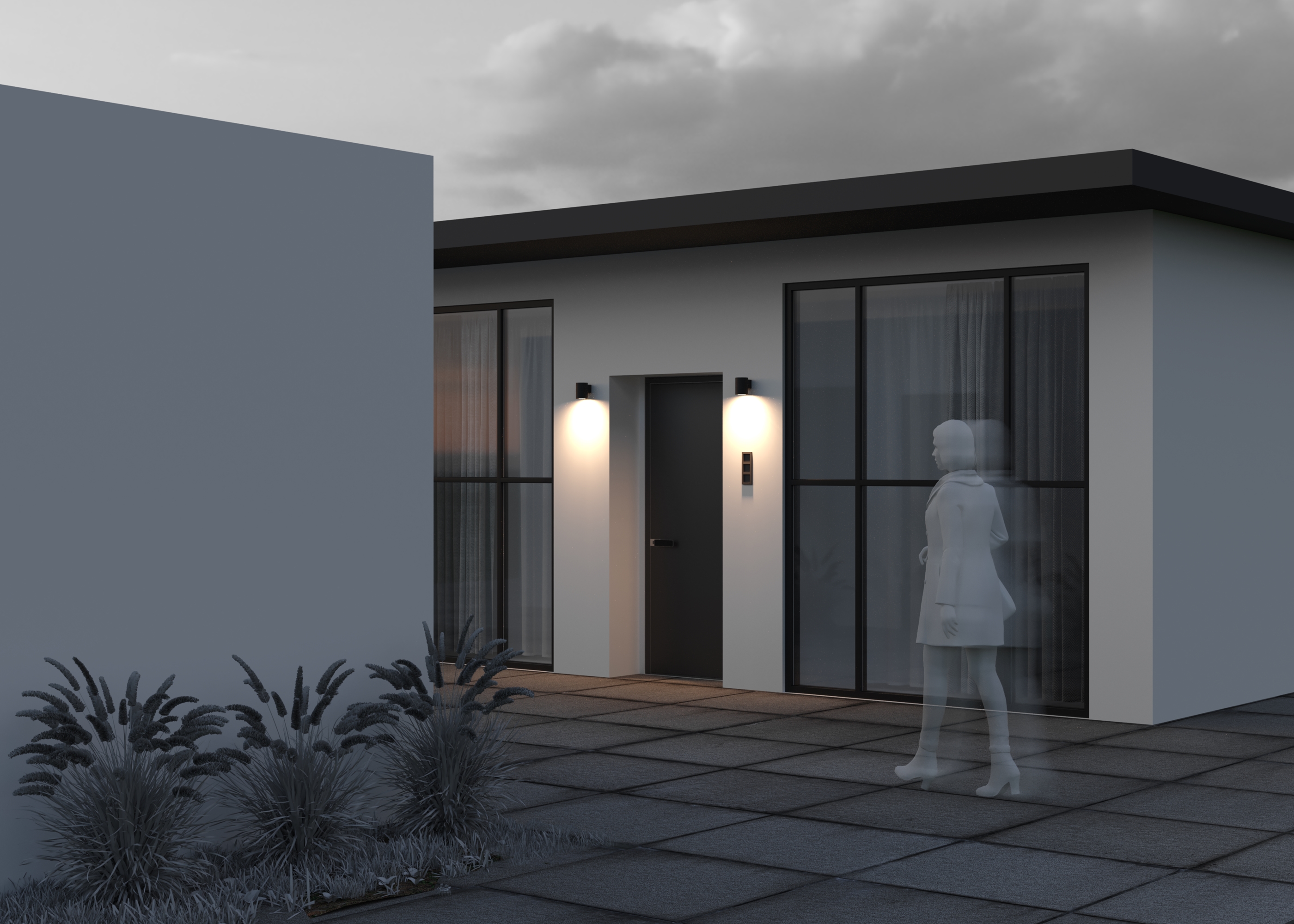 картинка Настенный светильник (бра) Outdoor O303WL-L5GF3K