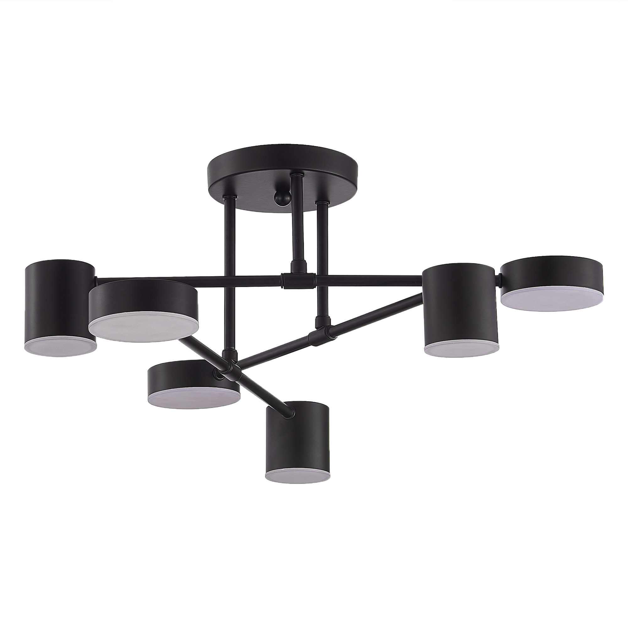 картинка SLE201042-06 Светильник потолочный Черный/Черный LED 6*7W 4000K