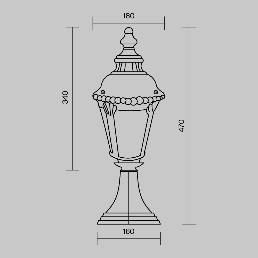 картинка Ландшафтный светильник Outdoor O029FL-01BZ