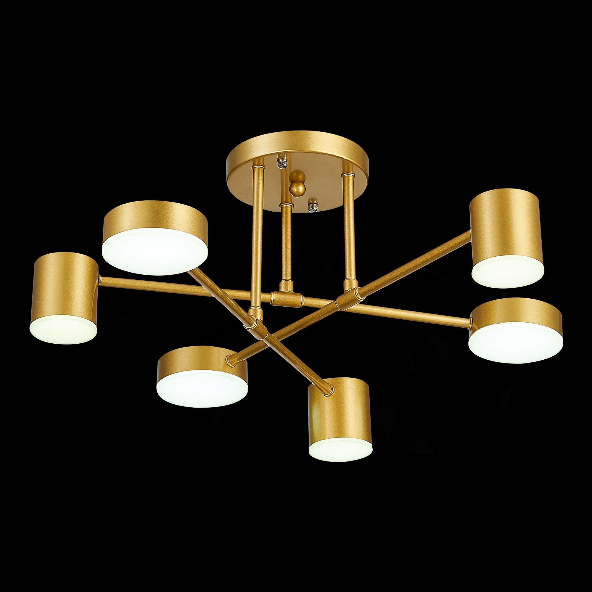 картинка SLE201022-06 Светильник потолочный Золотистый/Золотистый LED 6*7W 4000K