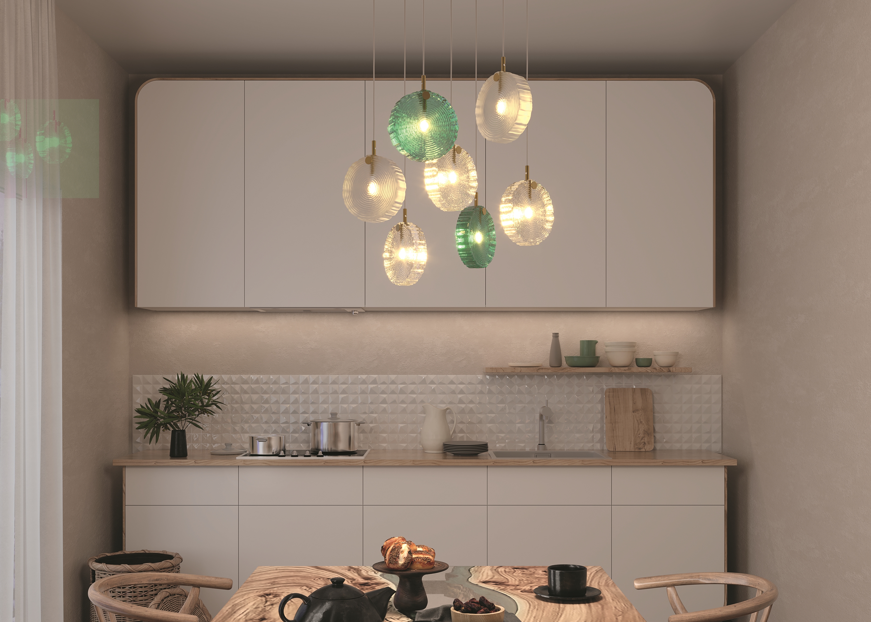 картинка Подвесной светильник Maytoni MOD254PL-07BS