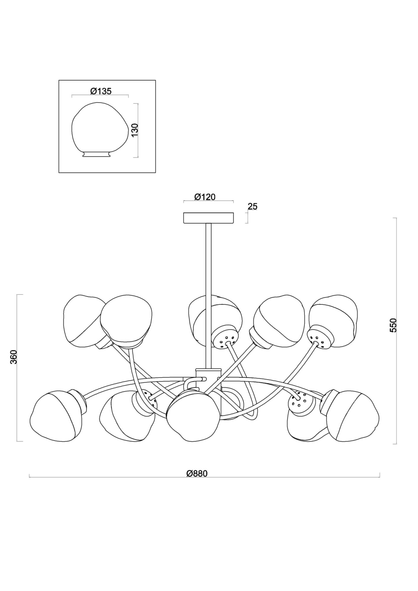 картинка Люстра Freya FR8017PL-10MG