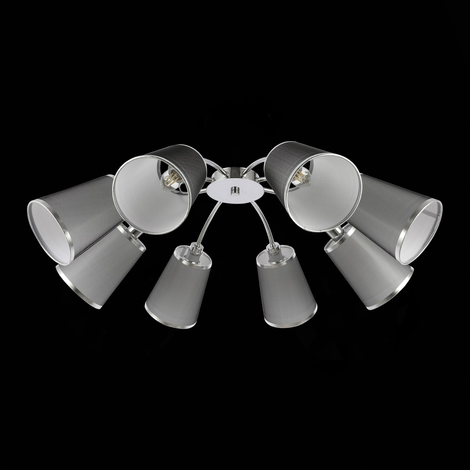 картинка SLE103002-08 Светильник потолочный Хром/Черный E14 8*40W