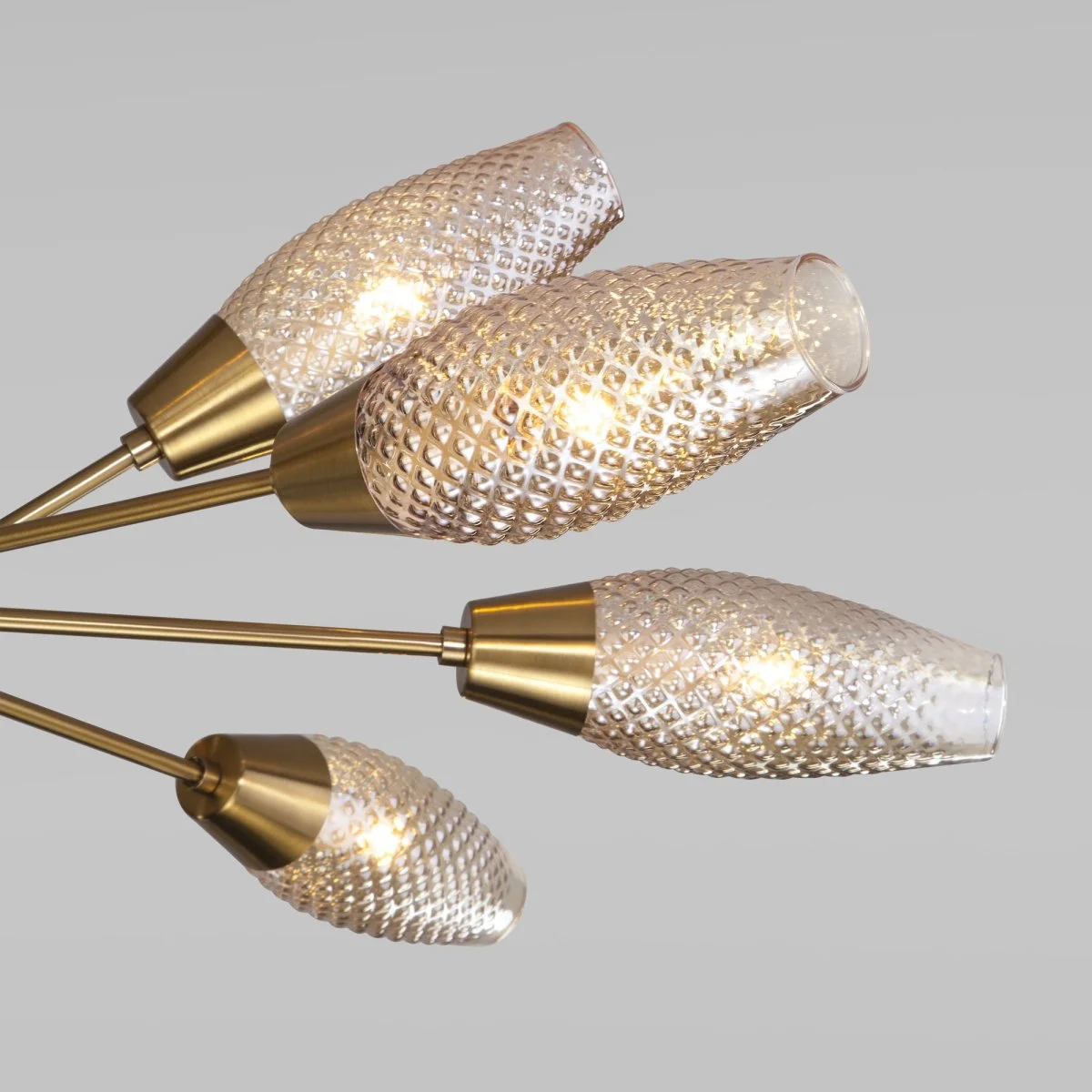 картинка Потолочная люстра с плафонами 60140/12 золото