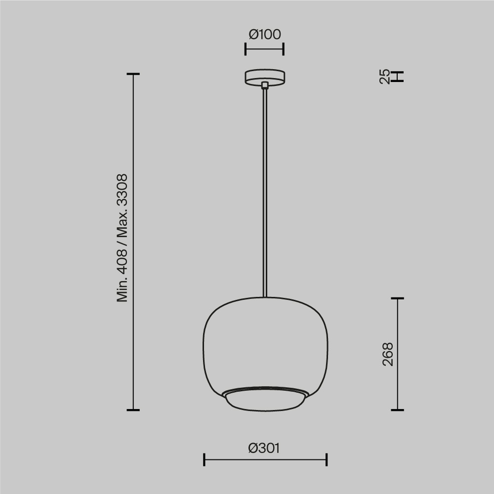 картинка Подвесной светильник Maytoni MOD466PL-L12W3K