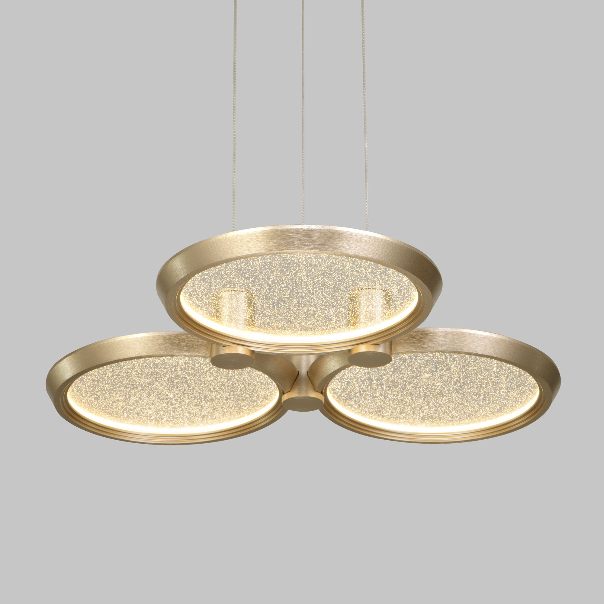 картинка Подвесной светодиодный светильник 90034/3 золото