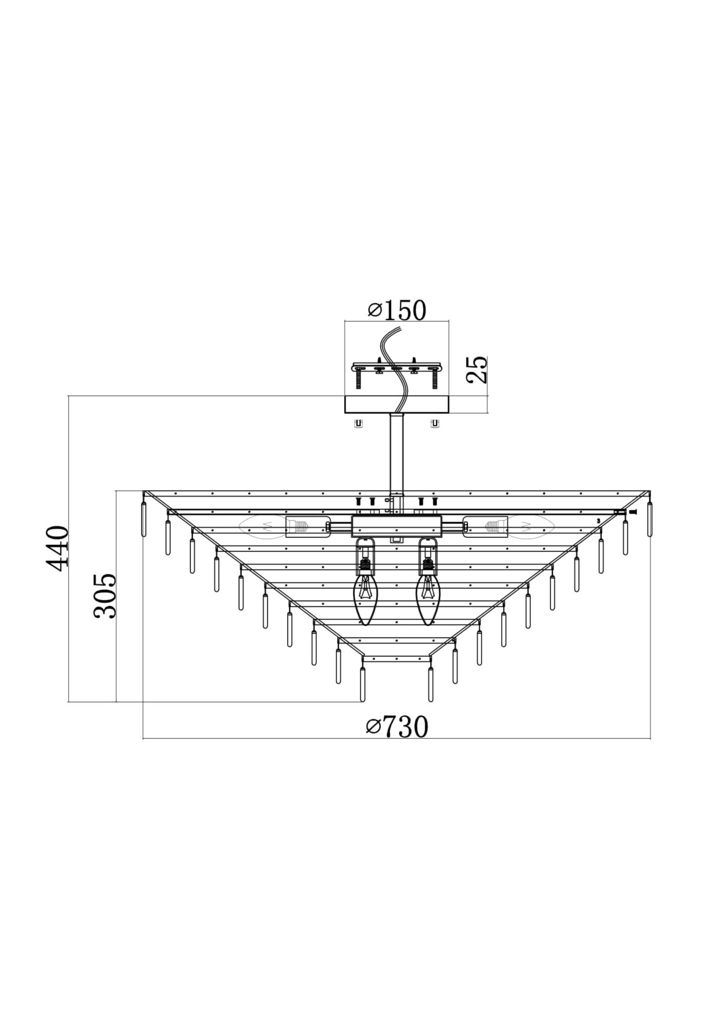 картинка Потолочный светильник Maytoni MOD130CL-14G