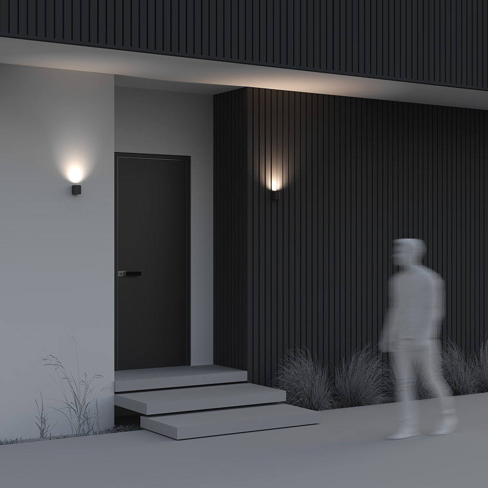 картинка Настенный светильник (бра) Outdoor O044WL-01B