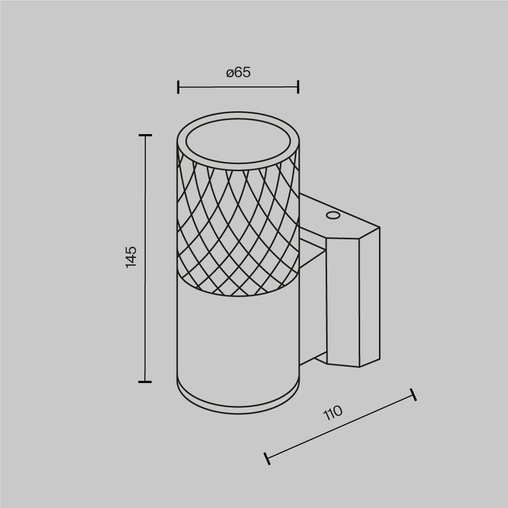 картинка Настенный светильник (бра) Outdoor O583WL-01W
