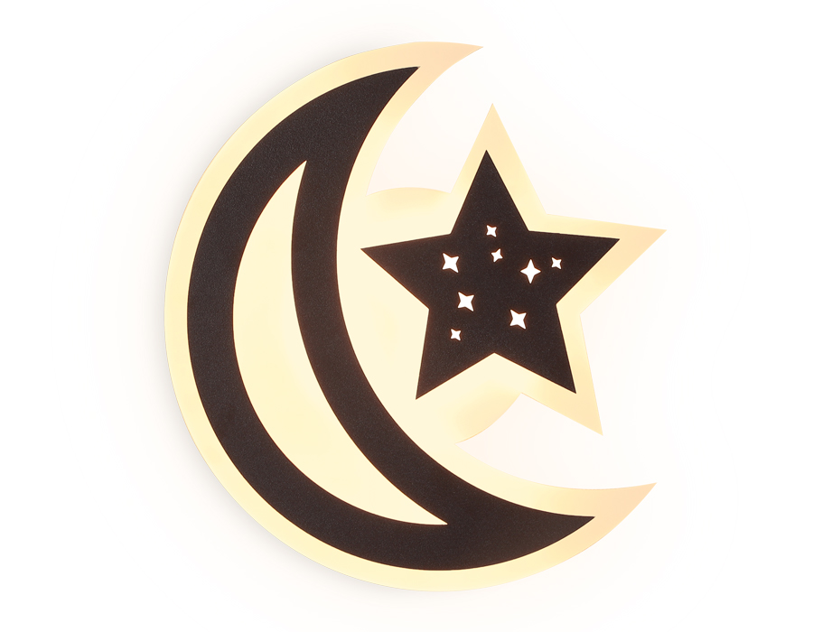 картинка Настенный светодиодный светильник в форме луны FW114