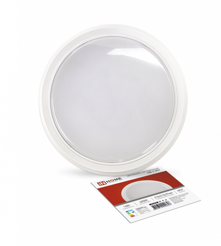 картинка Светильник светодиодный СПБ-2-КРУГ 14Вт 230В 4000К 1100Лм 210мм белый IN HOME