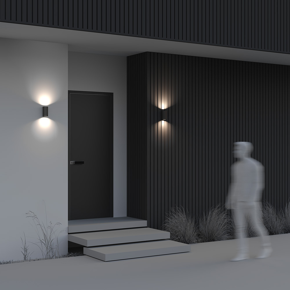 картинка Настенный светильник (бра) Outdoor O044WL-02B