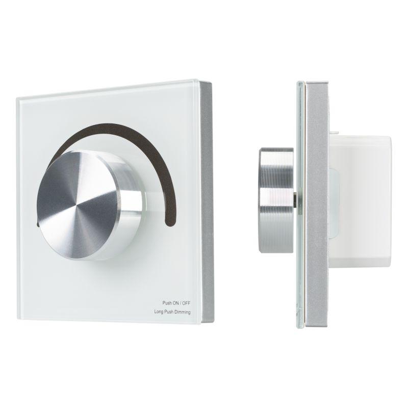 картинка Панель SMART-P90-DIM-G-IN White 230В Rotary 2.4G IP20 пластик Arlight 028424