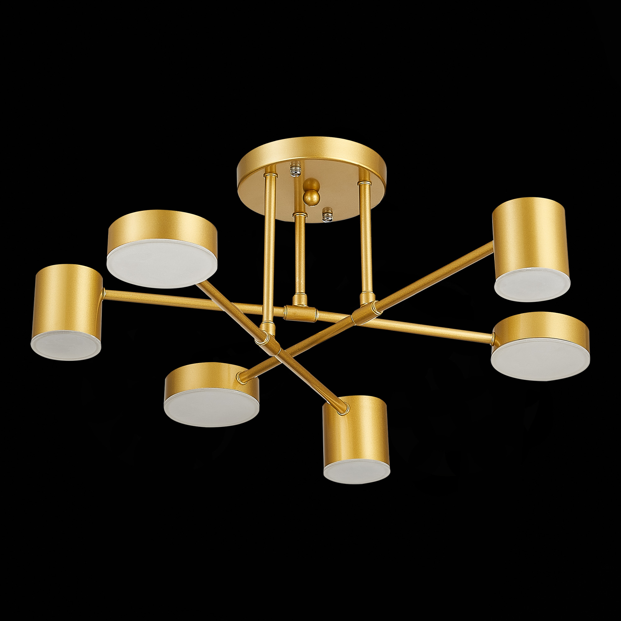 картинка SLE201022-06 Светильник потолочный Золотистый/Золотистый LED 6*7W 4000K