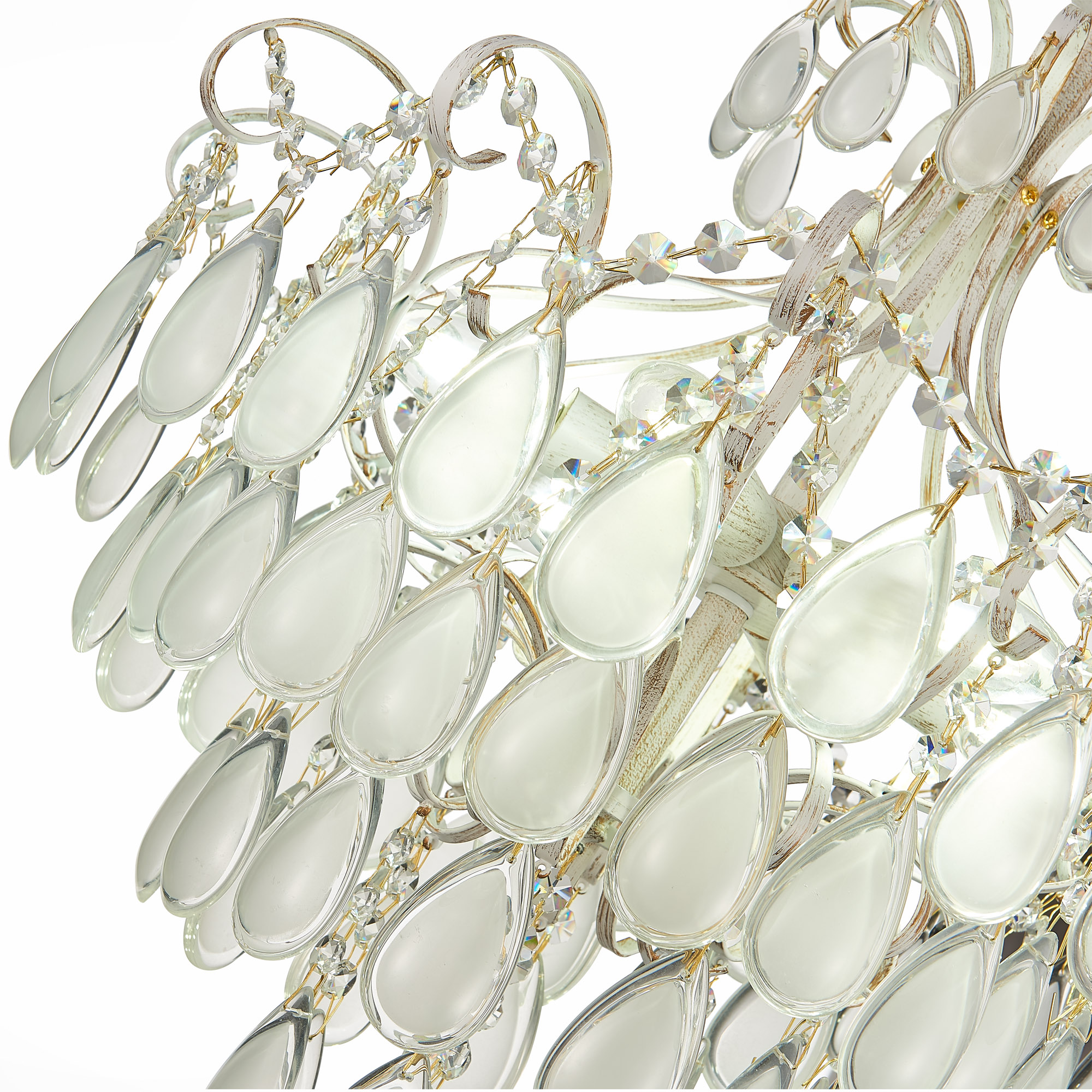 картинка SLE160302-06 Светильник потолочный Золотистый/Белый матовый E14 6*60W