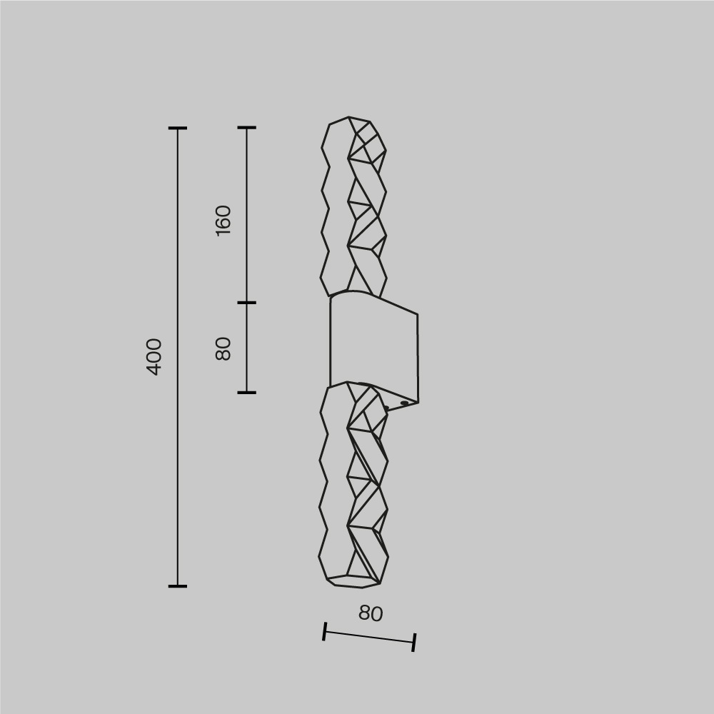 картинка Настенный светильник (бра) Maytoni MOD328WL-L5CH3K