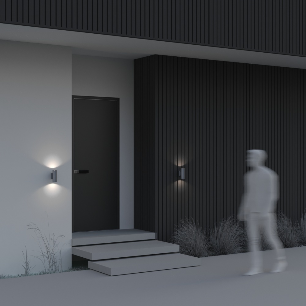 картинка Настенный светильник (бра) Outdoor O574WL-02GR