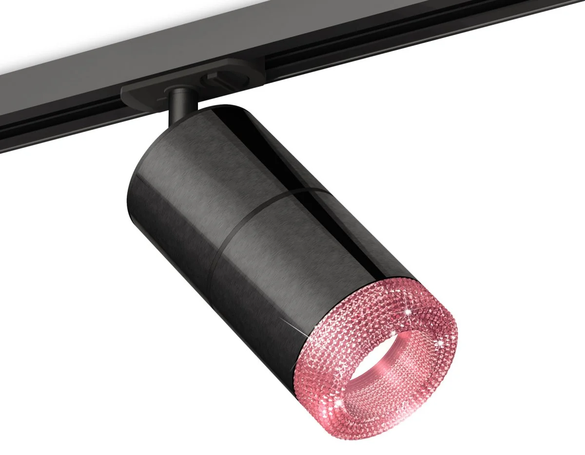 картинка Комплект трекового светильника с композитным хрусталем XT7403003