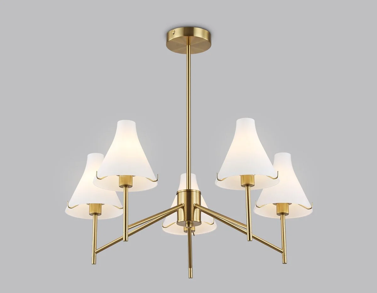 картинка Люстра со стеклянными плафонами на штанге LH57133