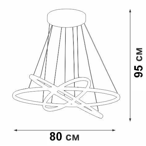 картинка Светильник светодиодный LED 110Вт 3000К Vitaluce V04628-13/3S