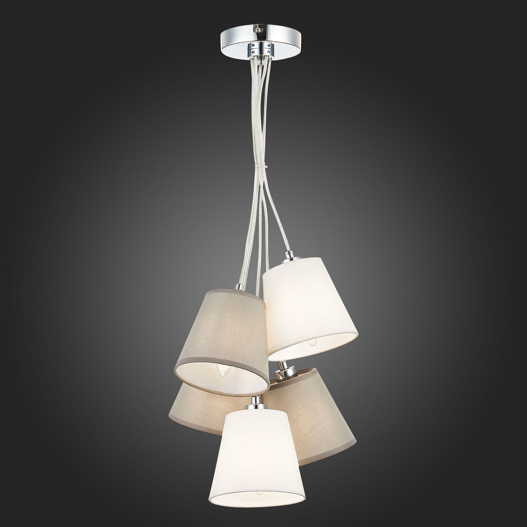 картинка SLE300403-05 Светильник подвесной Хром/Белый, Серый E14 5*40W