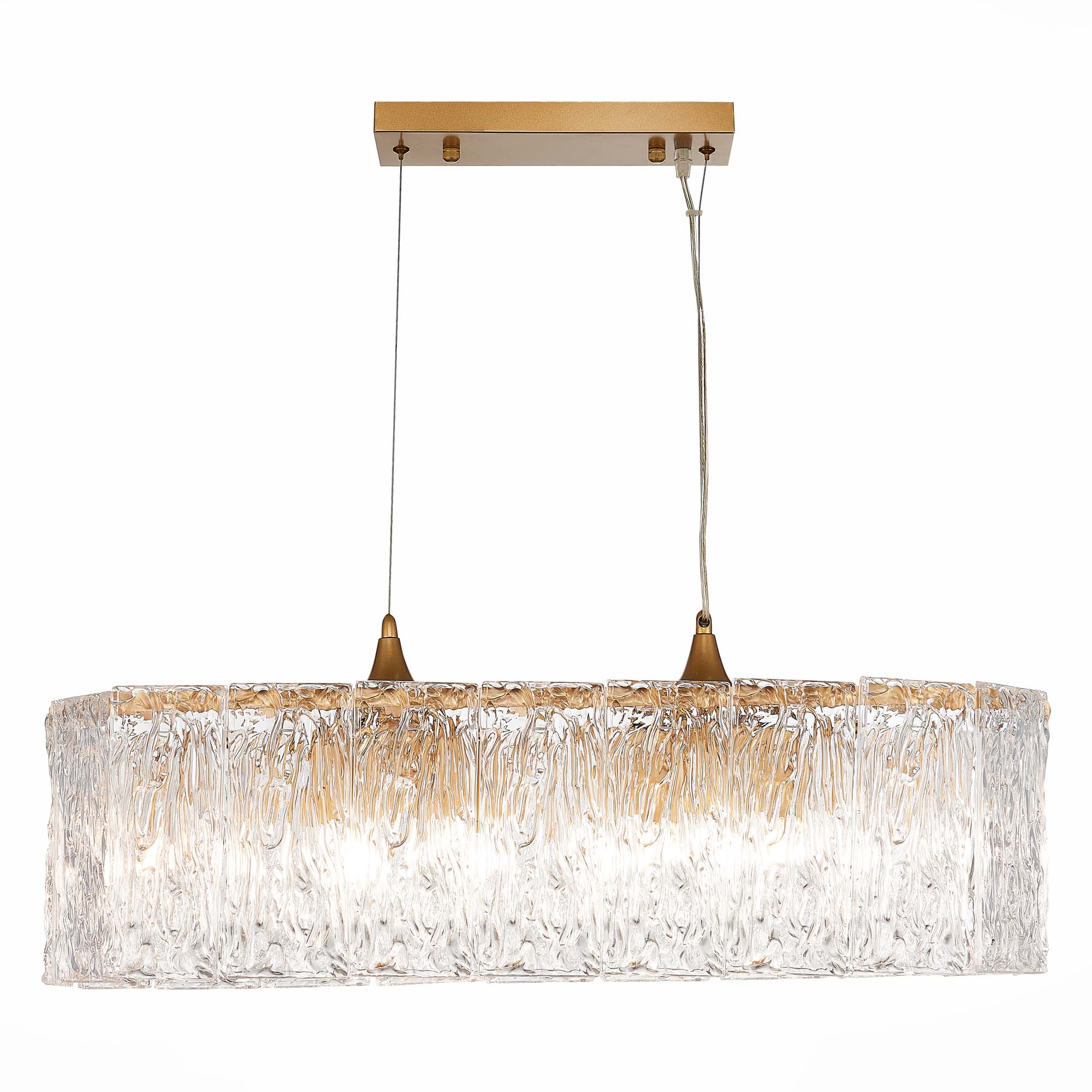 картинка SLE283203-10 Светильник подвесной Золотистый/Прозрачный E27 10*40W