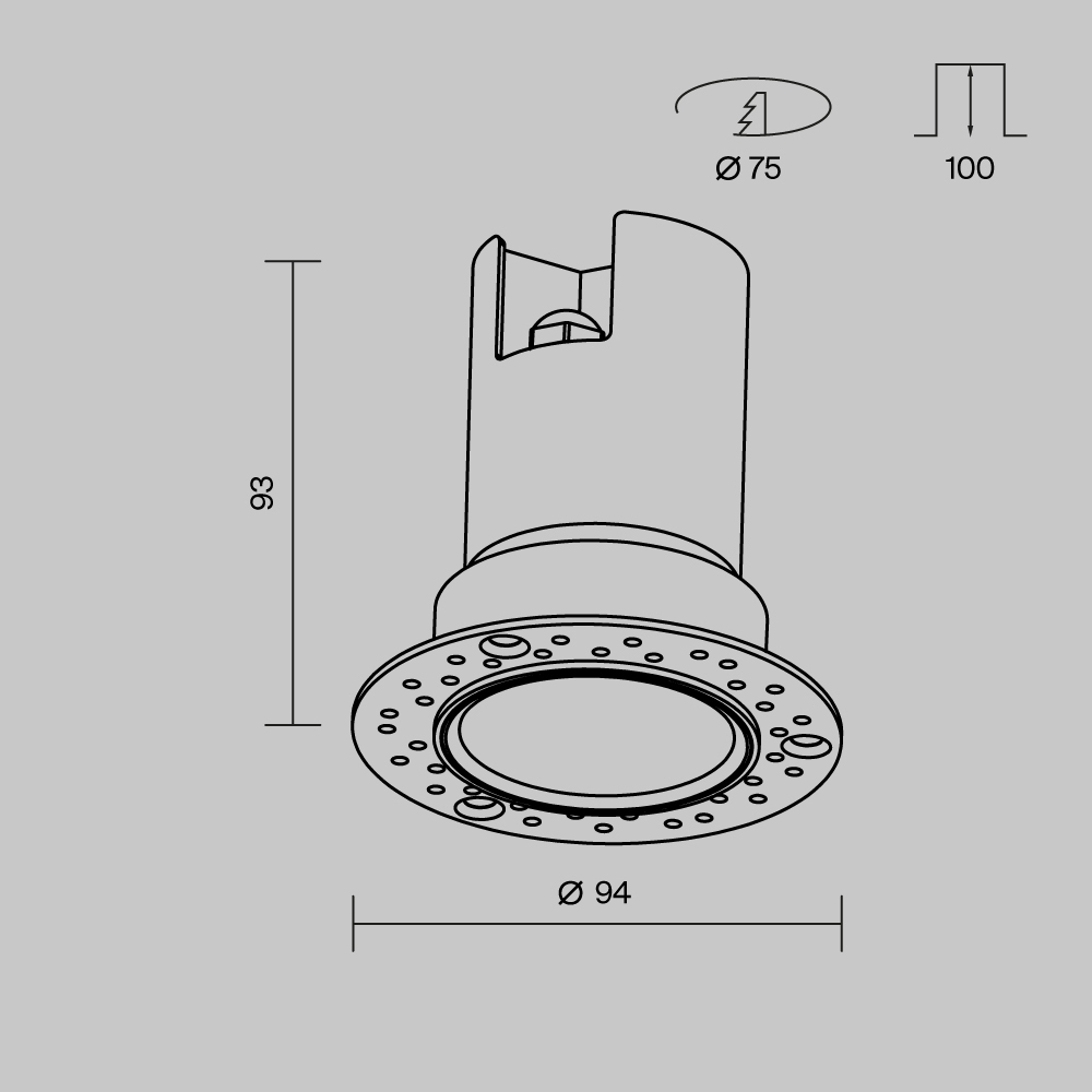 картинка Потолочный светильник Outdoor O501DL-L10W3K