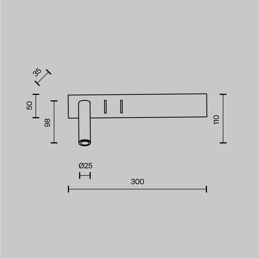 картинка Настенный светильник (бра) Technical C031WL-L8W3K