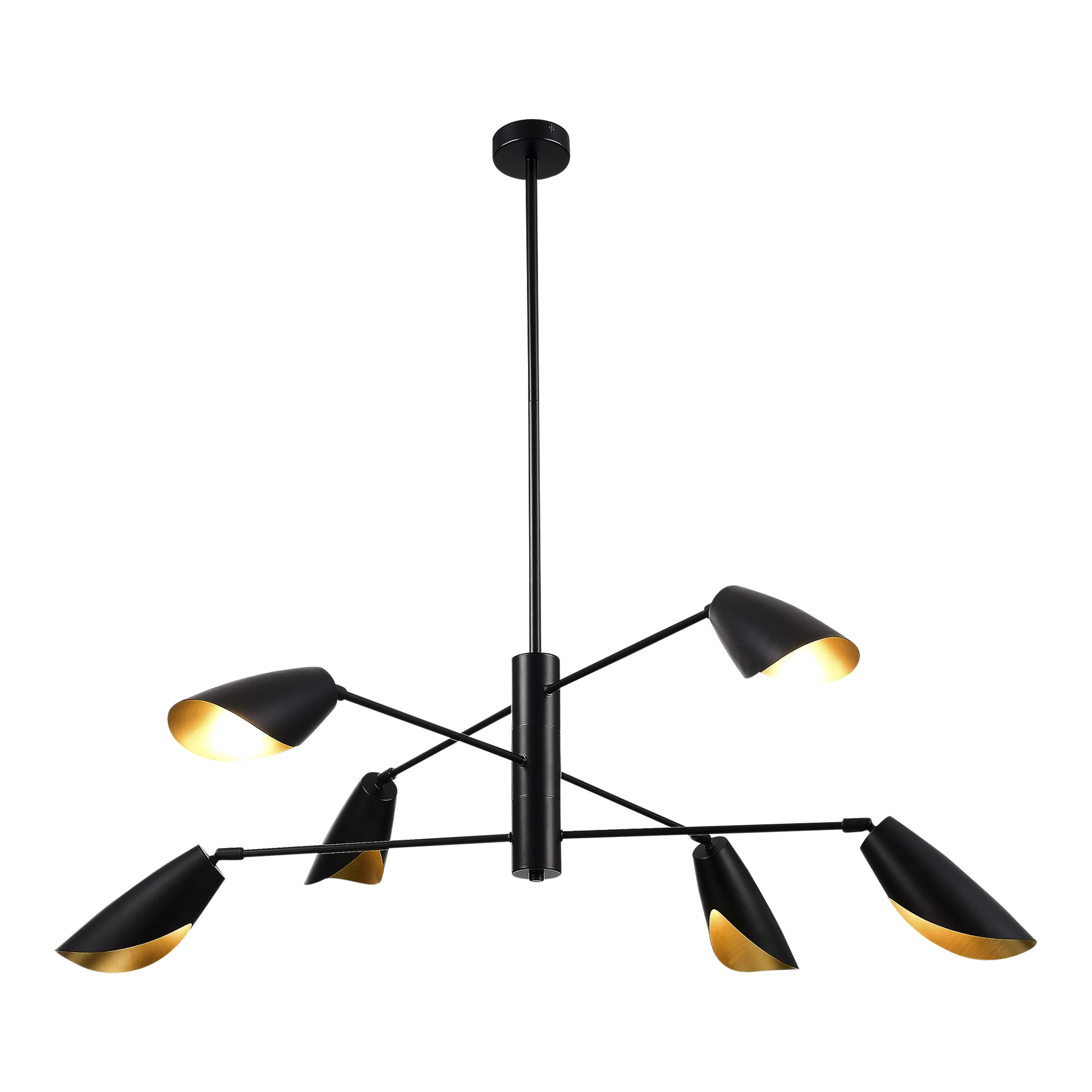 картинка SLE1254-403-06 Светильник подвесной Черный/Черный E14 6*60W