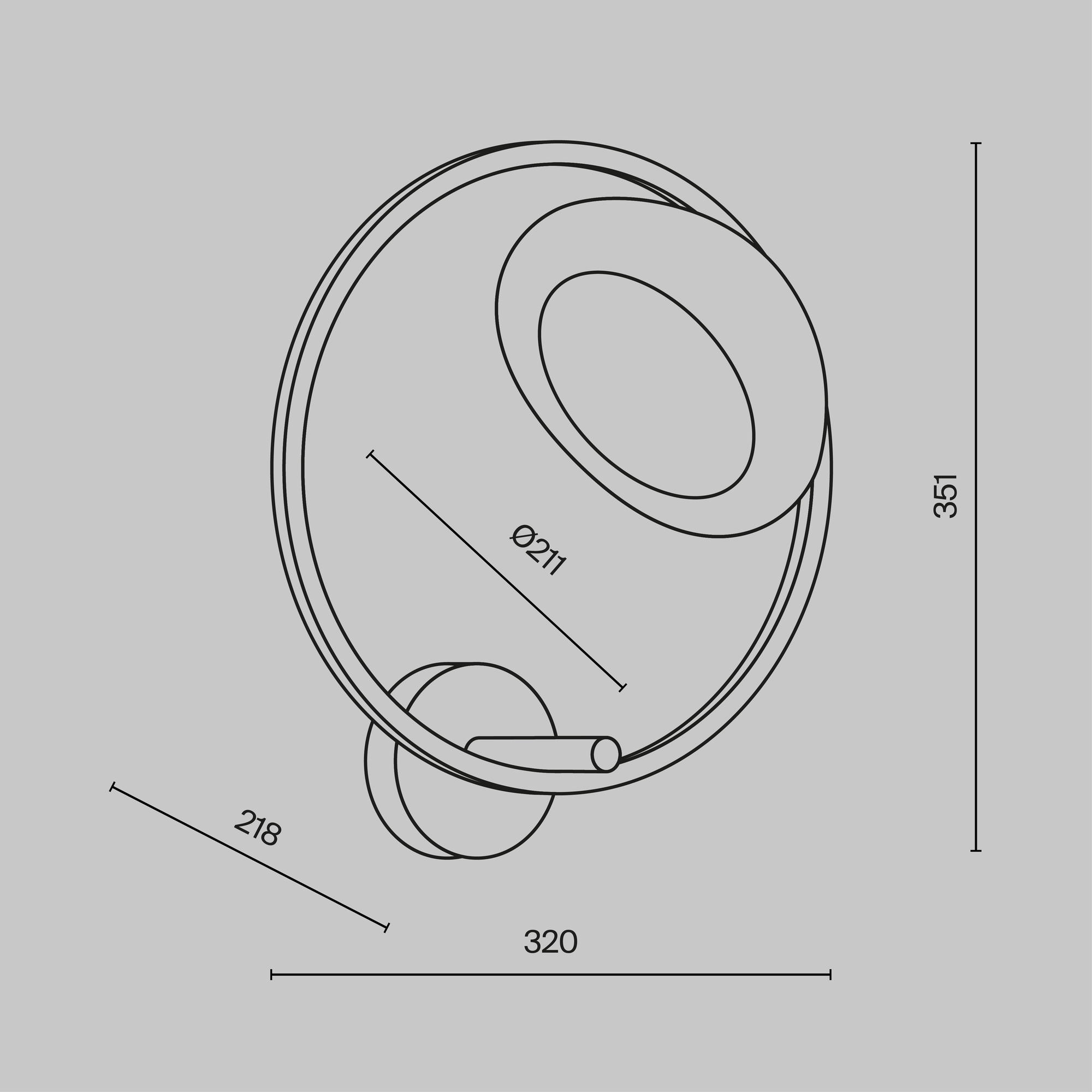 картинка Настенный светильник (бра) Maytoni MOD327WL-L5BS3K1