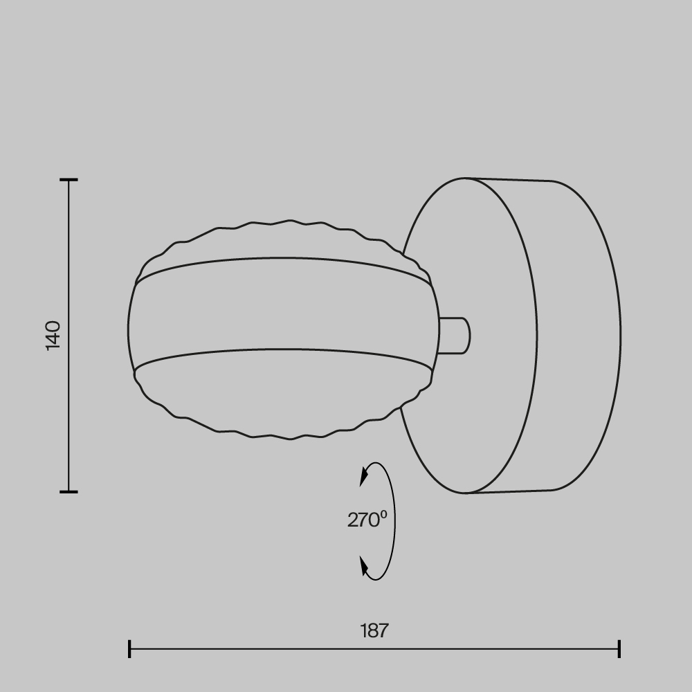картинка Настенный светильник (бра) Maytoni MOD299WL-L10BC3K