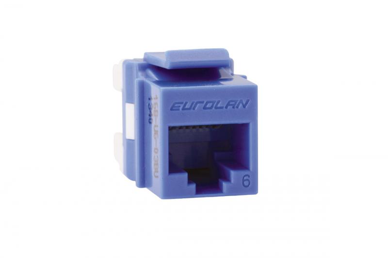 картинка Модуль UTP кат.6 Keystone син. Eurolan 16B-U6-03BU