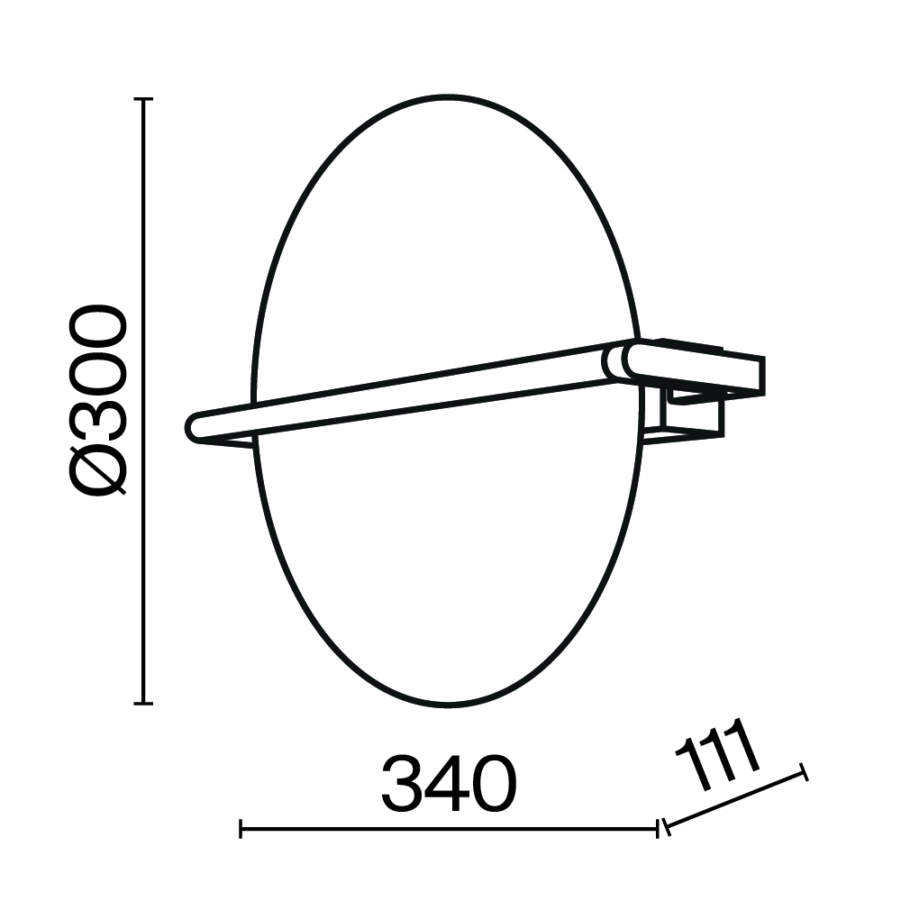 картинка Настенный светильник (бра) Maytoni MOD279WL-L14G3K