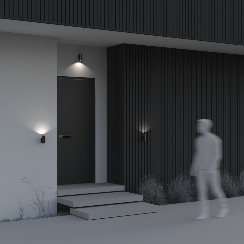 картинка Настенный светильник (бра) Outdoor O574WL-01B