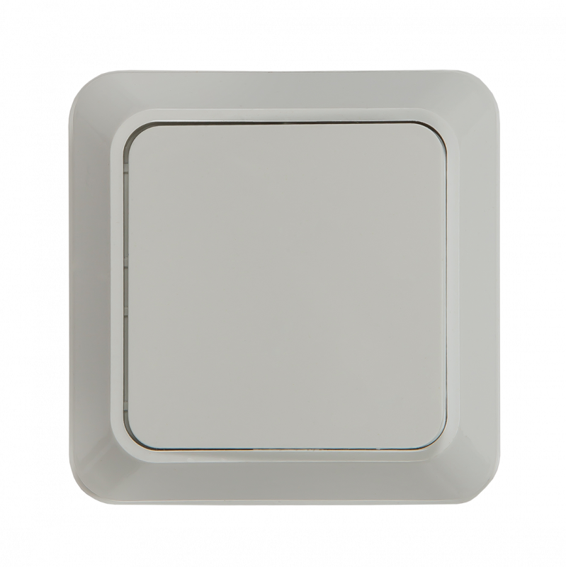 картинка Выключатель одноклавишный BOLLETO белый накладной 7021 IN HOME