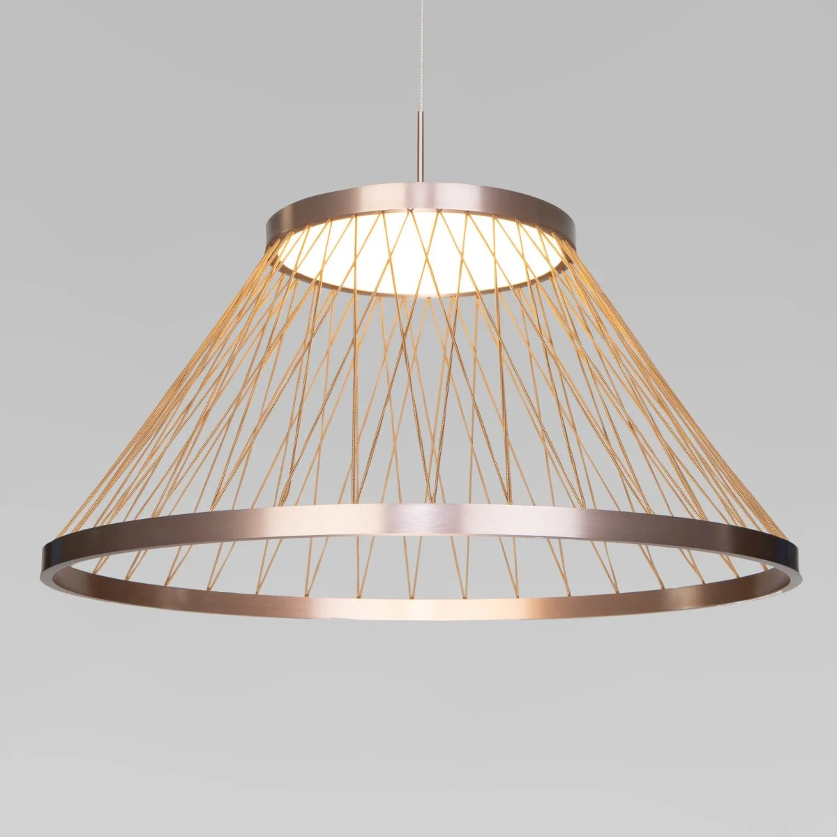 картинка Подвесной светодиодный светильник 40017/1 LED коричневый