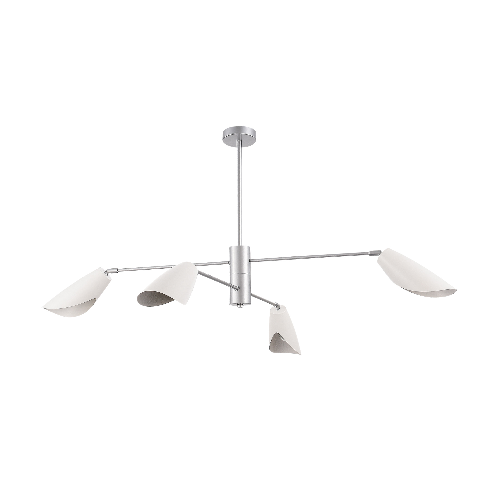 картинка SLE1254-103-04 Светильник подвесной Серебристый/Белый E14 4*60W