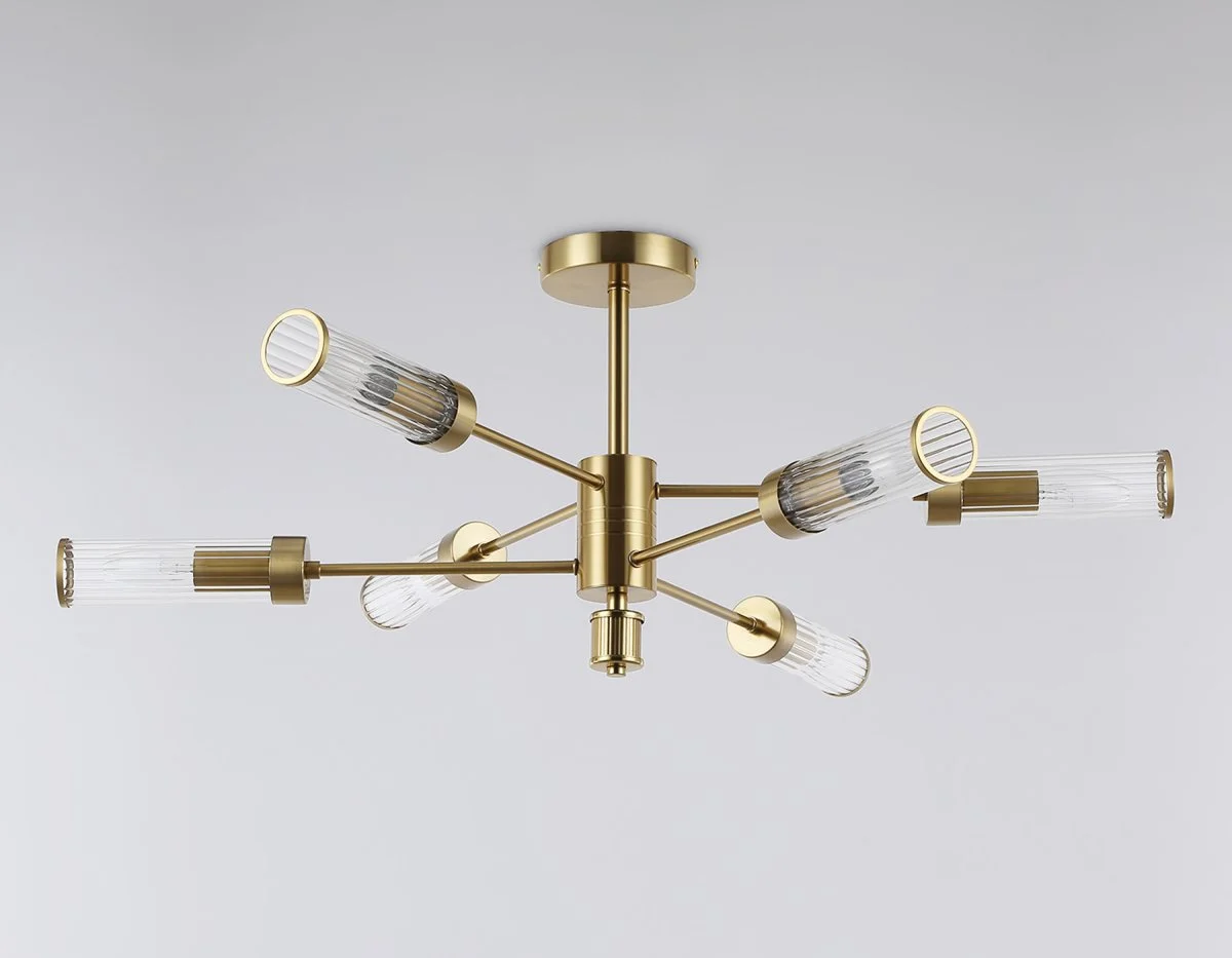 картинка Люстра со стеклянными плафонами на штанге LH55161