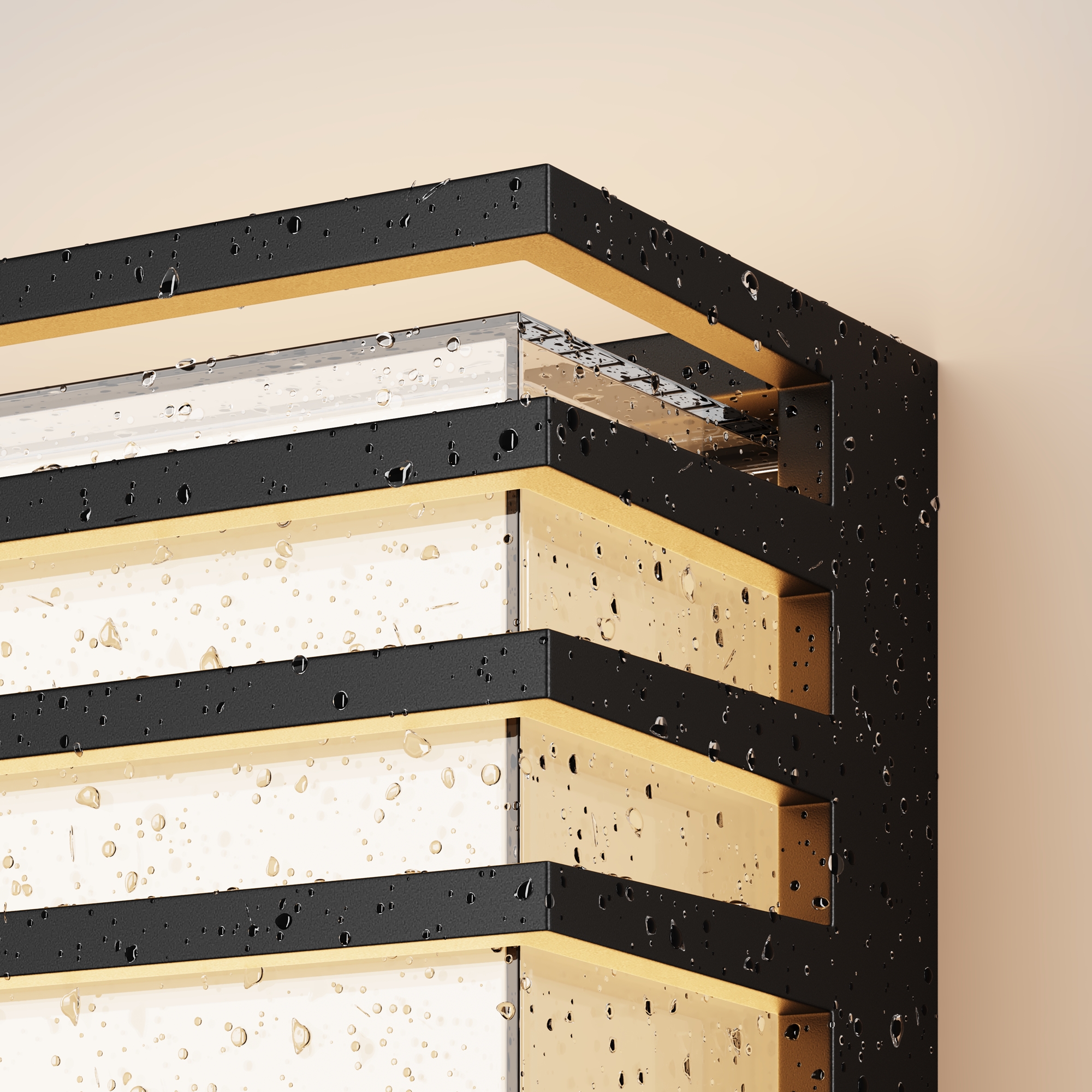 картинка Настенный светильник (бра) Outdoor O020WL-L10B3K