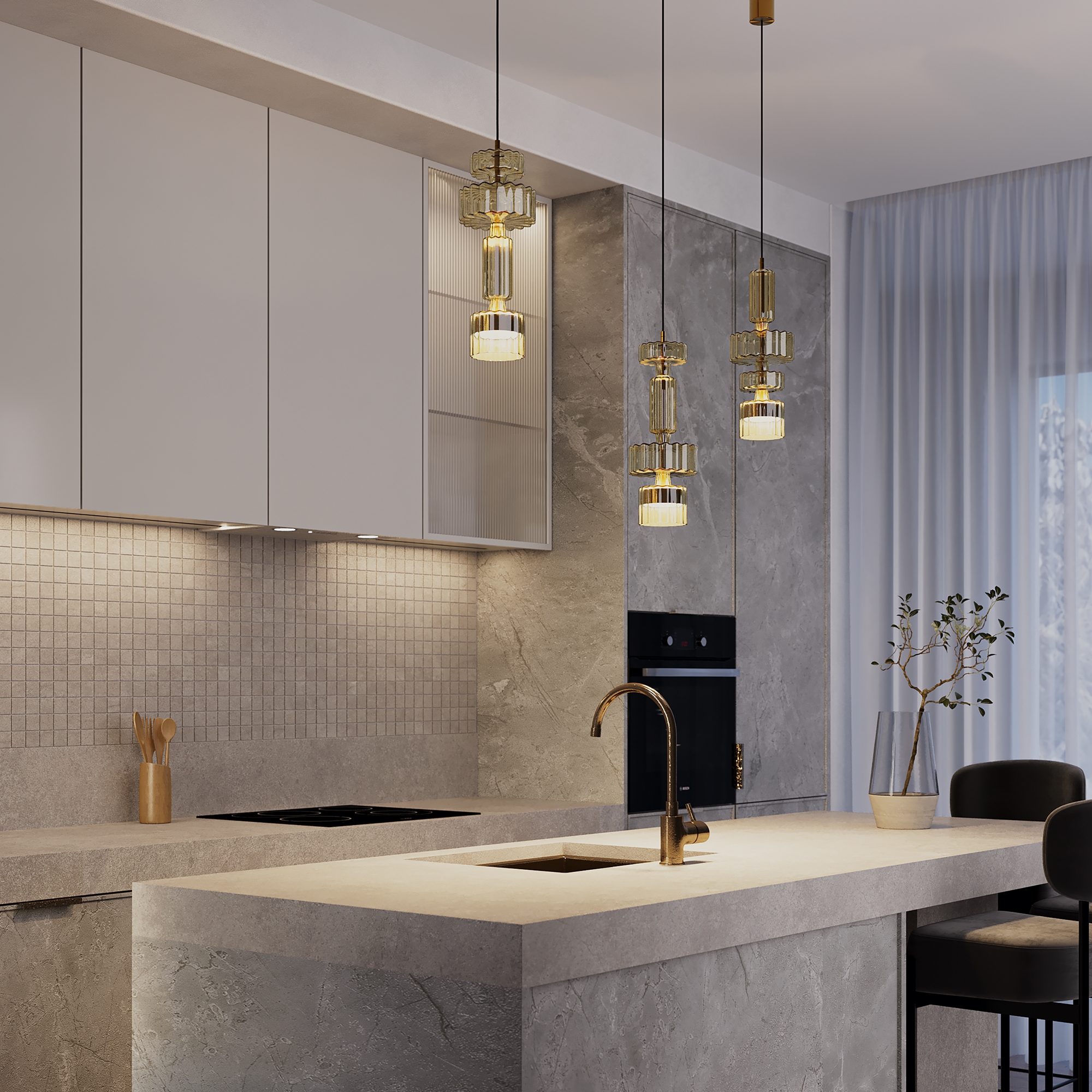 картинка Подвесной светильник Maytoni MOD253PL-L18BS3K3