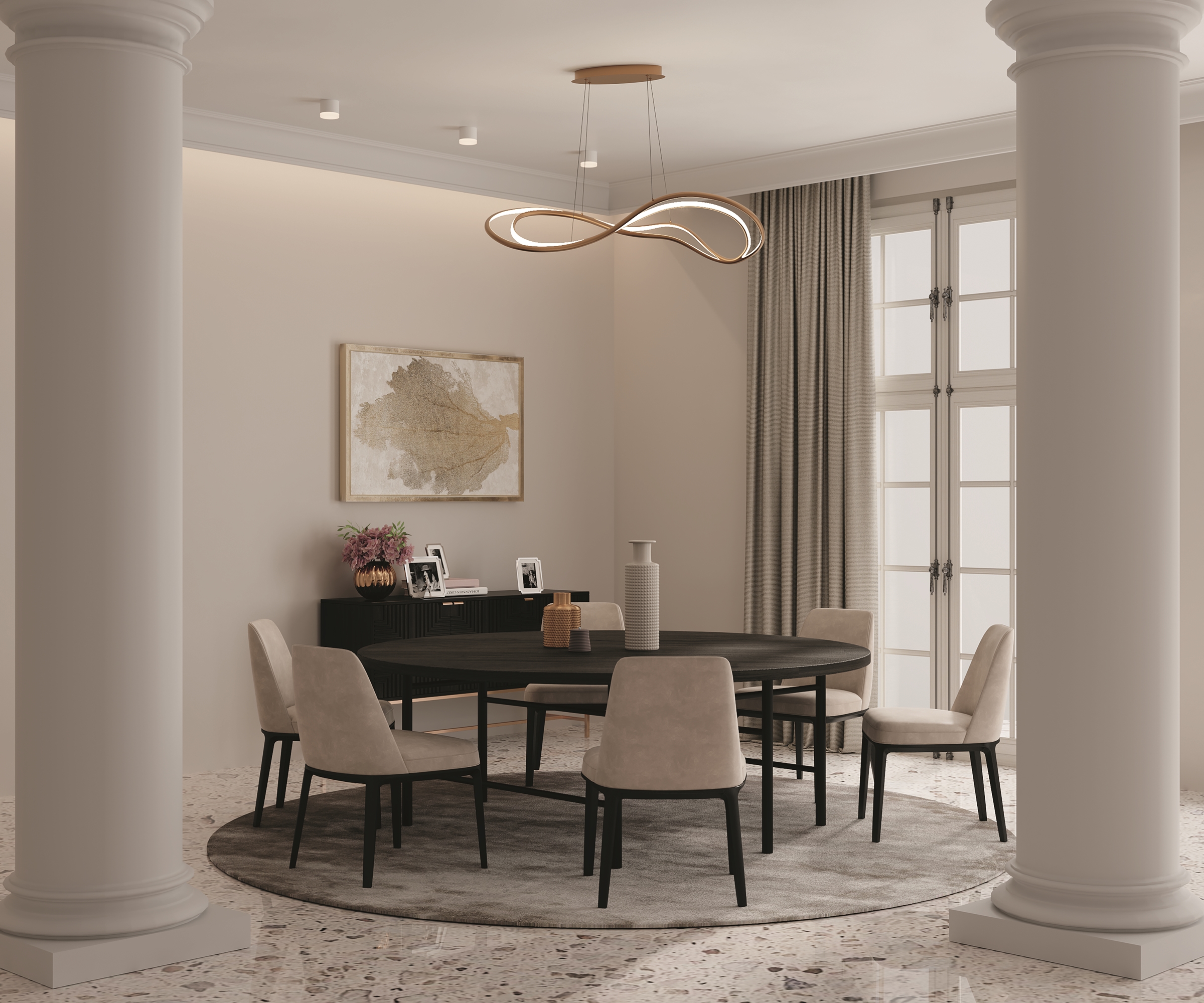 картинка Подвесной светильник Maytoni MOD283PL-L65BS3K