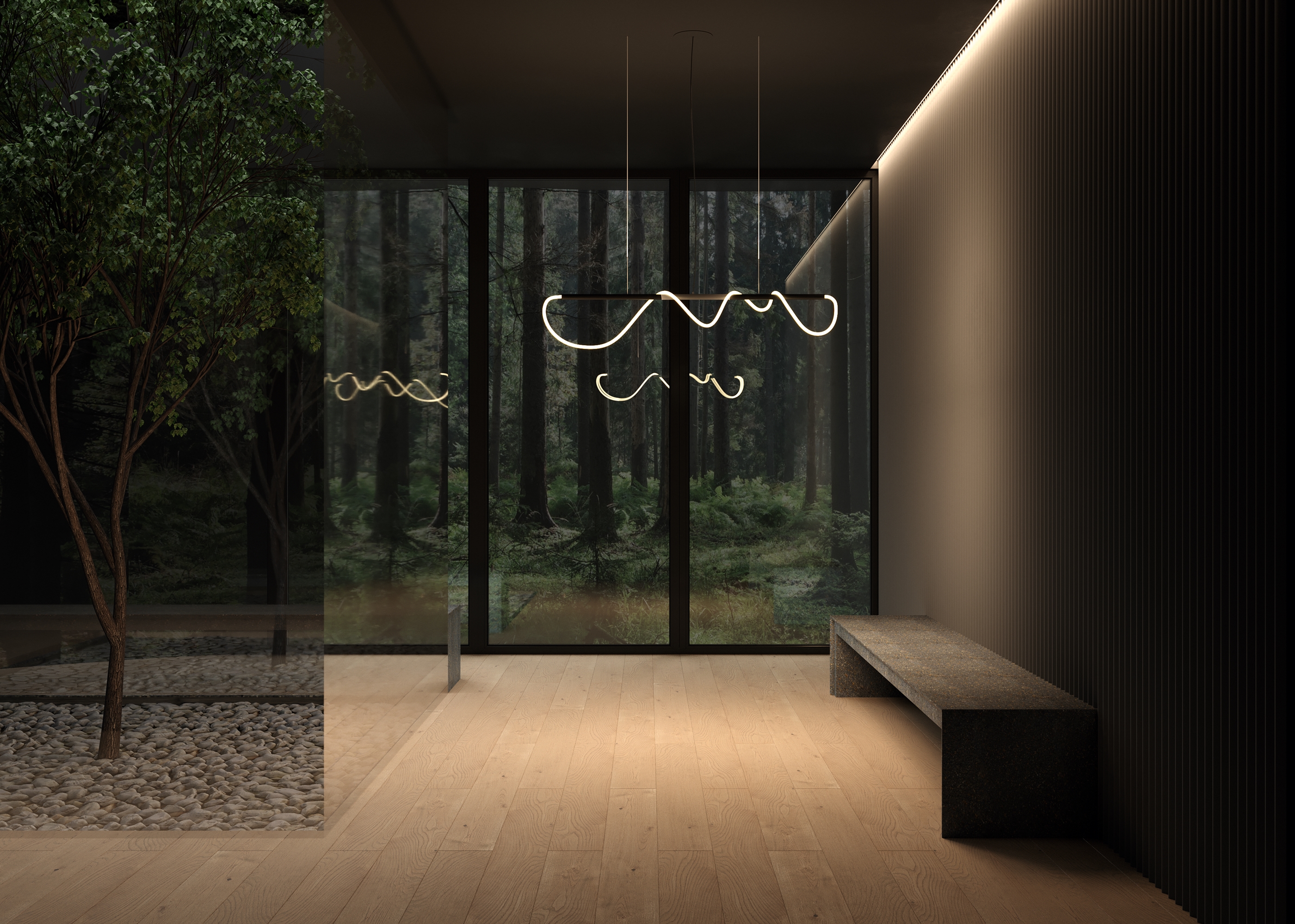 картинка Подвесной светильник Maytoni MOD146PL-L30B3K