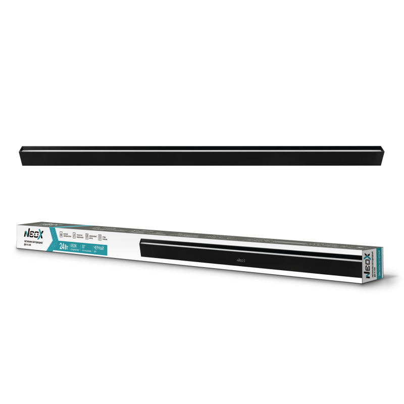 картинка Светильник светодиодный ДБО-K-LINE 24Вт 230В 60гр 6500К 2280Лм 95Лм/Вт черный IP40 NEOX