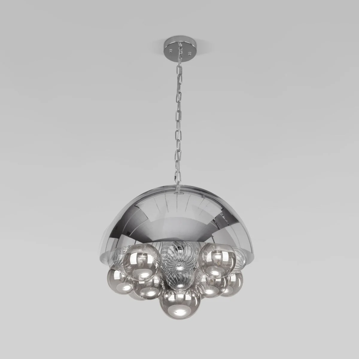 картинка Подвесной светильник со стеклянными плафонами 30178 хром