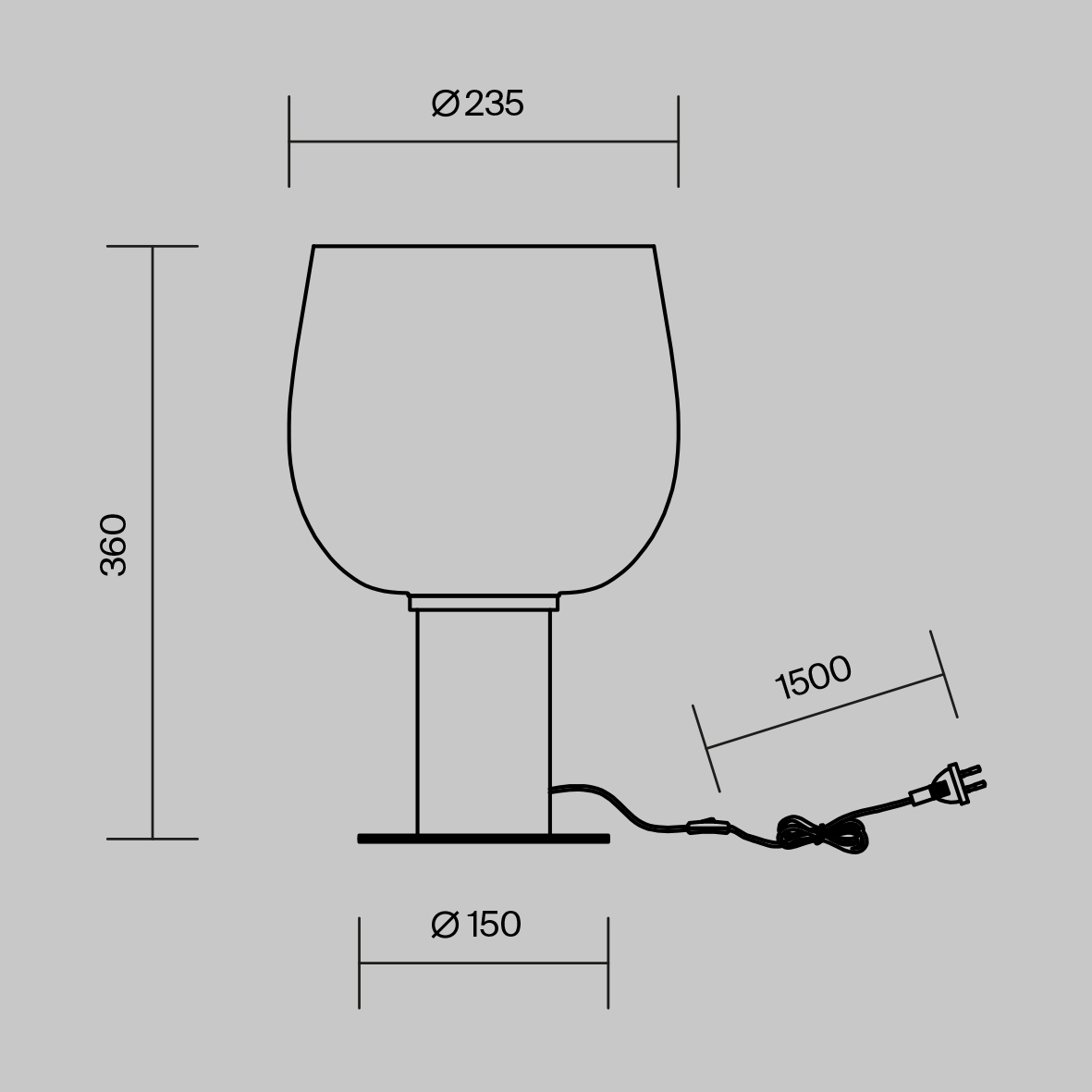 картинка Настольный светильник Maytoni MOD414TL-01B