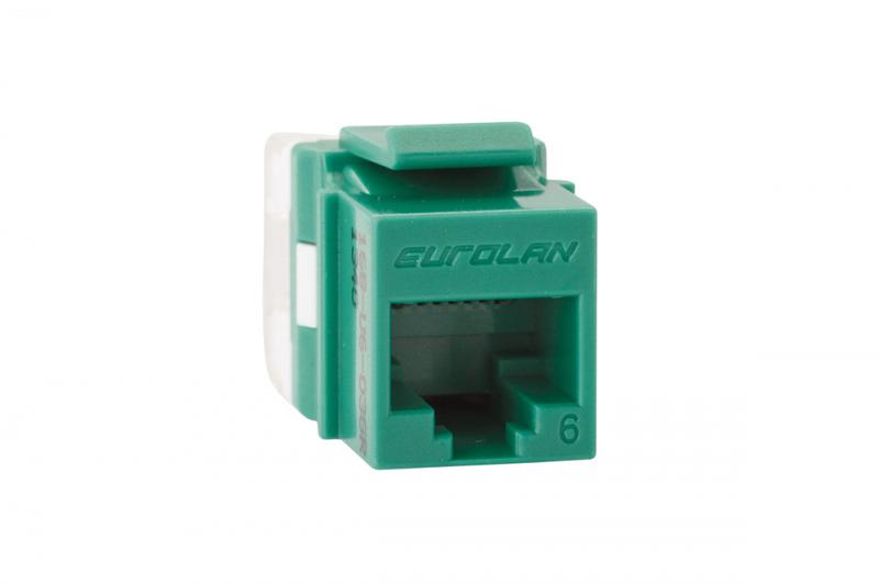 картинка Модуль UTP кат.6 Keystone зел. Eurolan 16B-U6-03GR